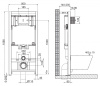 инсталляция belbagno bb002-80/bb007-pr-nero.m с черной матовой клавишей смыва