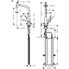 смеситель для кухни hansgrohe metris select m71 73816800, сталь