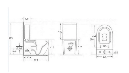 унитаз-компакт esbano duero-c esunduercw белый