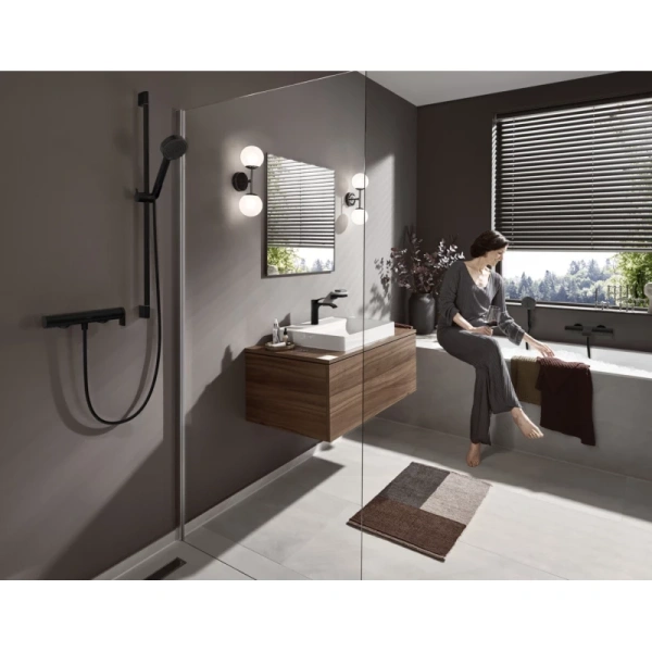 смеситель hansgrohe vivenis 75620670 для душа, черный матовый