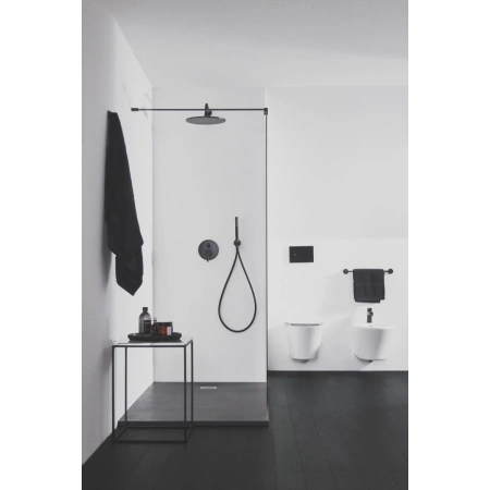смеситель ideal standard cerafine o bc705xg для биде, с донным клапаном, черный матовый
