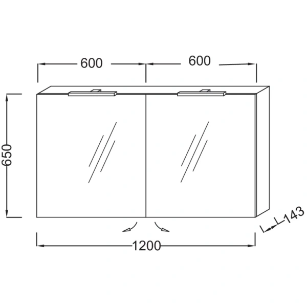 зеркальный шкаф белый 120x65 см jacob delafon odeon up eb798ru-n18