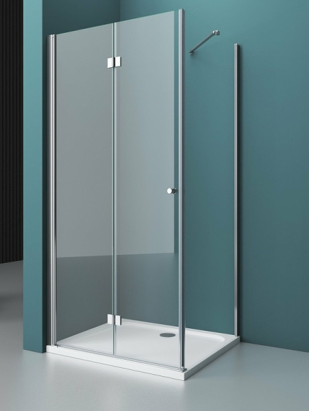 душевой уголок belbagno albano 90х80 albano-ash-1-90/80-c-cr профиль хром стекло прозрачное