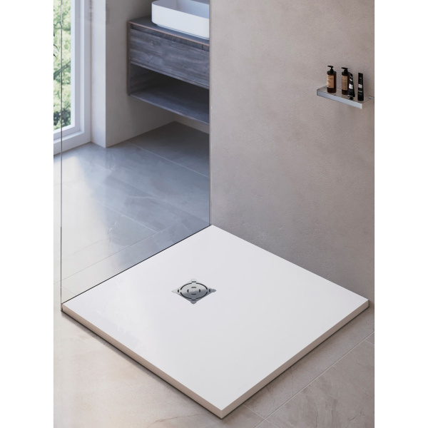душевой поддон из искусственного камня rgw stone tray st-w 100×100 16152010-01 белый