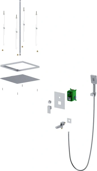 душевой комплект timo selene sx-2039/00sm с внутренней частью, хром