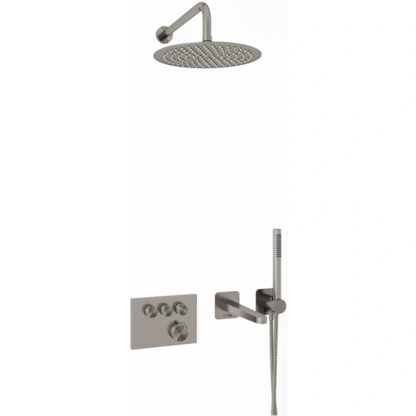 комплект wasserkraft wern 4200 a4258.097.121.275.100.276.298 tхhermo встраиваемый, для ванны, цвет никель