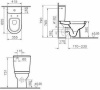 унитаз напольный vitra form 300 9729b003-7200 сиденье с микролифтом