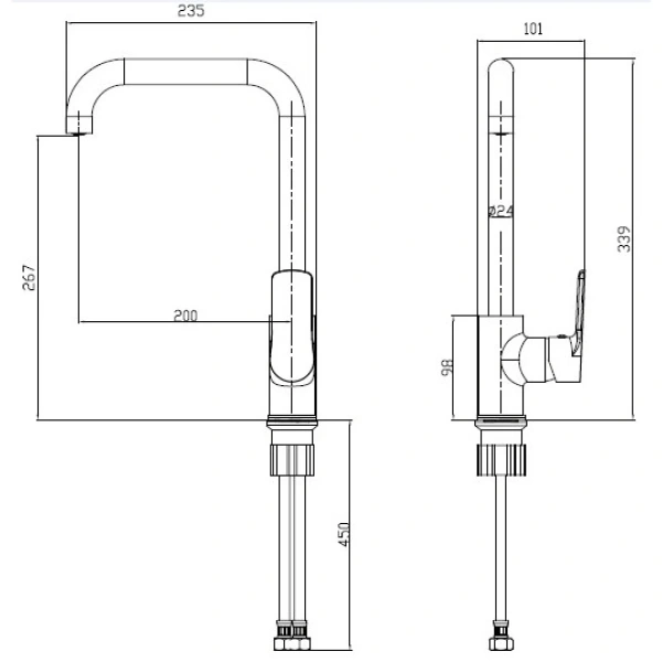 смеситель для кухни bien torres be11017104