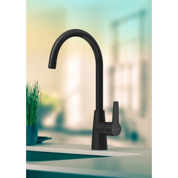 смеситель для кухни paulmark holstein ho212065-401 антрацит