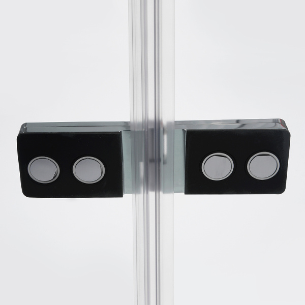 дверь для душевой кабины wasserkraft aller 120 r 10h05r профиль хром, стекло прозрачное