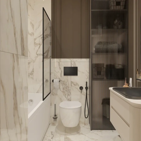 гигиенический душ со смесителем kludi bozz 389983976 цвет черный