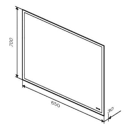 Зеркало AM.PM Gem 65 подсветка по периметру