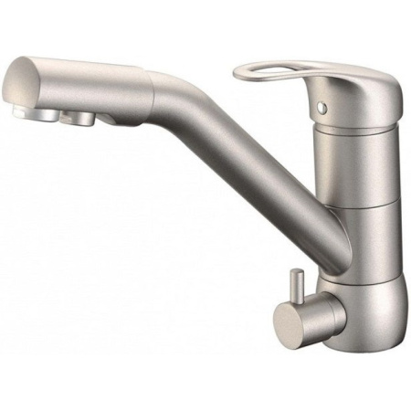 Смеситель для кухни с подключением к фильтру ZorG Sanitary ZR400KF12ALYUMETALLIK