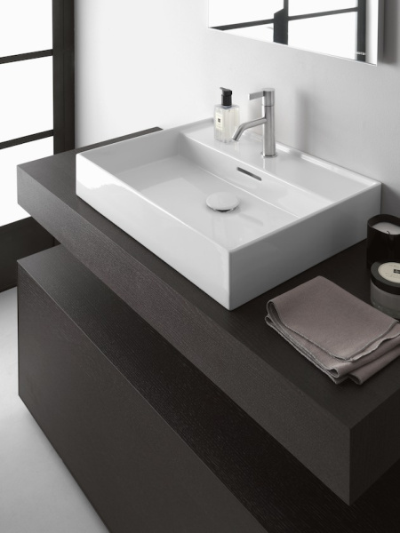 раковина накладная laufen kartell 8.1033.3.400.104.1 60х46 см, белая