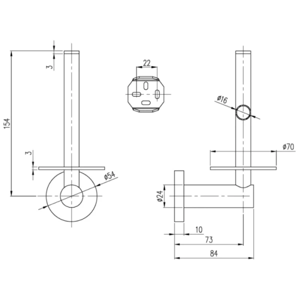 Держатель запасных рулонов Villeroy & Boch Elements-Tender TVA15101500061