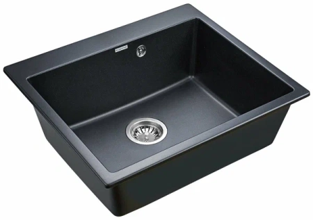 кухонная мойка 600 мм paulmark kante 60 pm106052-an, it-granit, цвет антрацит. кухонная мойка 600 мм paulmark kante 60 pm106052-an, it-granit, цвет антрацит.