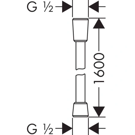 душевой шланг 160 см axor 28626340