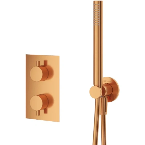 душевая система cezares leaf leaf-dsip-t-25-ss с термостатом sunset