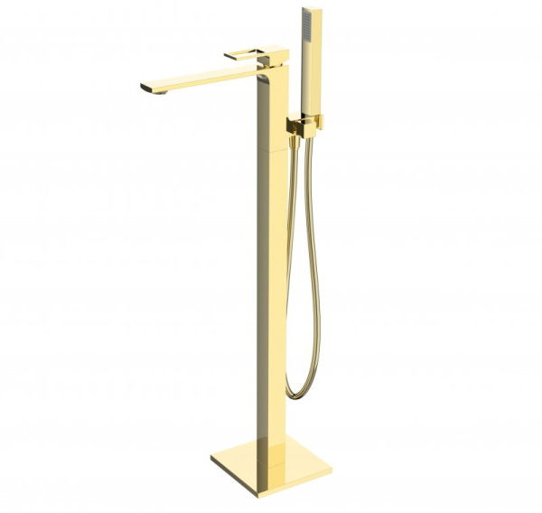 смеситель для ванны belbagno luce luc-fmt-oro золото, напольный