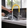 смеситель для кухни с фильтром lemark comfort lm3075c-yellow + h851p00