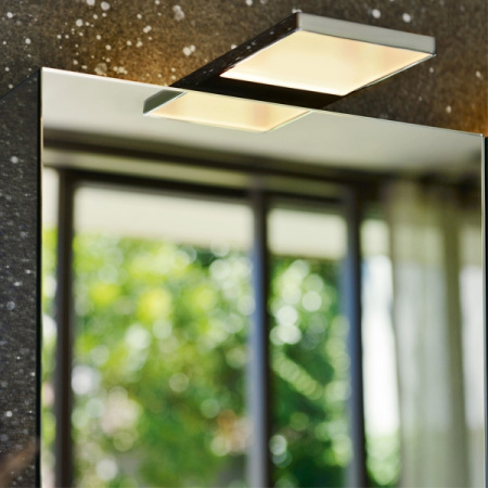 зеркальный шкаф keuco royal 15 100 с подсветкой цвет хром