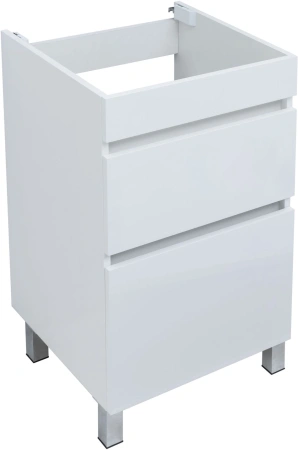 тумба под раковину aquanet вега 00329123 110.5x48 см, белый глянец