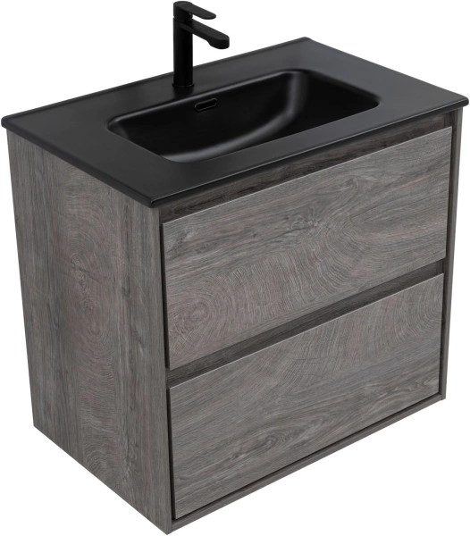 тумба под раковину aquanet милан 00336373 69.6x45.3 см, дуб рошелье