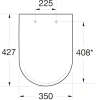 сиденье для унитаза roca the gap a80173200b с микролифтом, белый