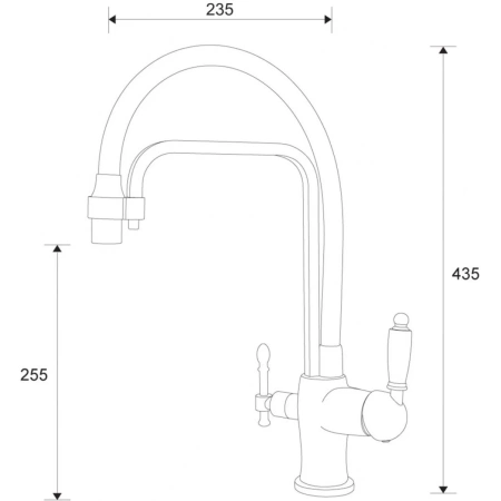 смеситель для кухни zorg sanitary zr 342-8 yf white