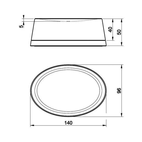 Gessi Gessi Cono Мыльница настольная, цвет: Black Metal Brushed PVD