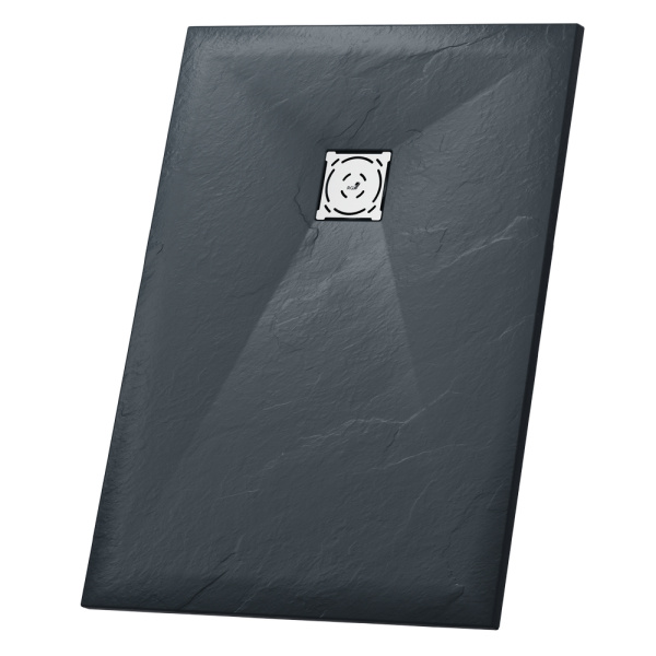 душевой поддон из искусственного камня rgw stt st-0120g 100×120×2,5 серый