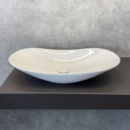 раковина накладная 72 см comforty 7811b белый