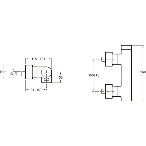 смеситель для душа jacob delafon composed e73091-cp, хром