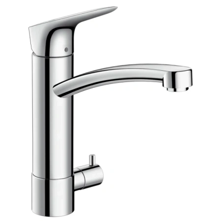 Смеситель для кухни с запорным вентилем для посудомоечной машины Hansgrohe Logis M31 71834000, хром