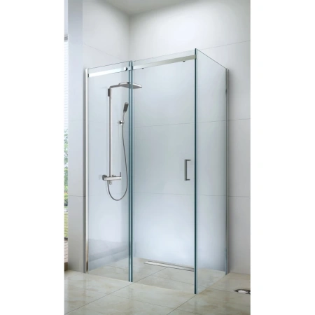 душевой уголок berges melita 110×80 061016 профиль хром, стекло прозрачное