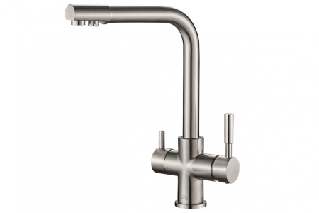 Смеситель для кухни ZorG Steel Hammer SH 552 SATIN