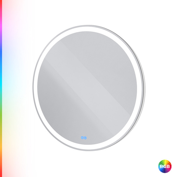 зеркало cezares multicolore 80 czr-spc-mc-800-rgb-tch с подсветкой с сенсорным выключателем и функцией памяти
