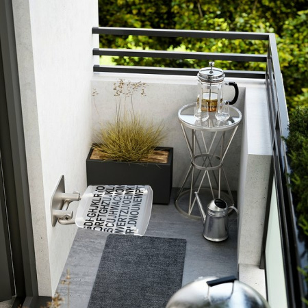 сиденье для душа ravak ovo b ii text b8f0000054 прозрачно-белое с декором нержавеющая сталь