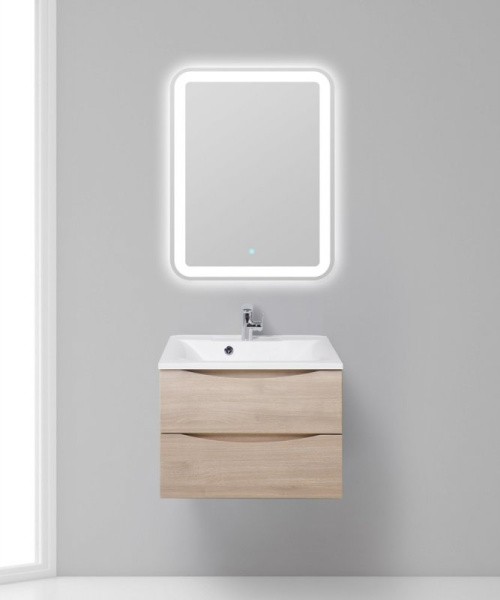 раковина полувстраиваемая belbagno bb650/450-lv-mr-pr белая