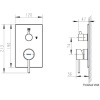 смеситель для ванны bravat arc p69193c-2-eng