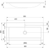 тумба под раковину ravak clear 80 x000000758 sd белая/вишня