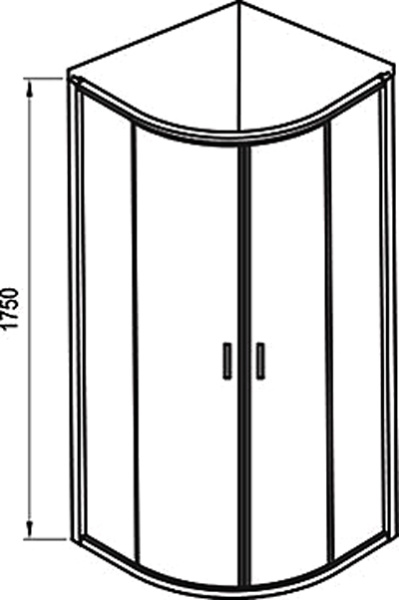 душевой уголок ravak blix blcp4-90 3b270c40zg sabina grape, профиль хром