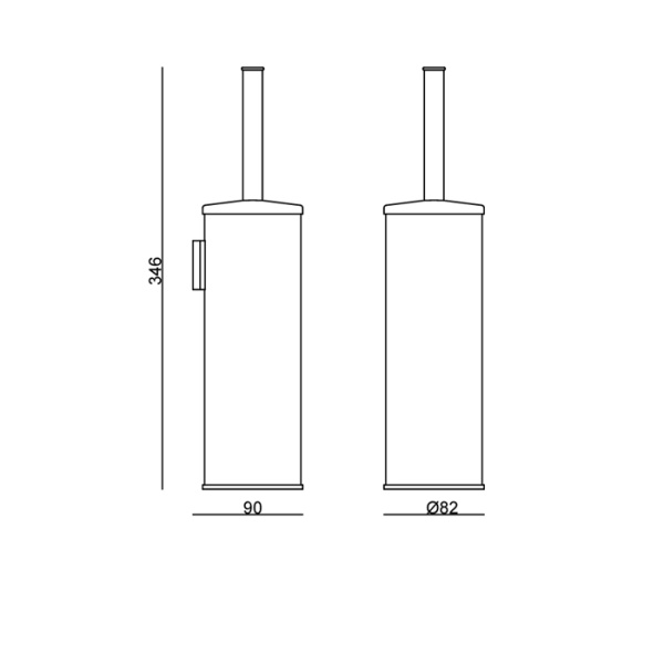Carimali Carimali ilTondo Подвесной Ёршик для унитаза, хром