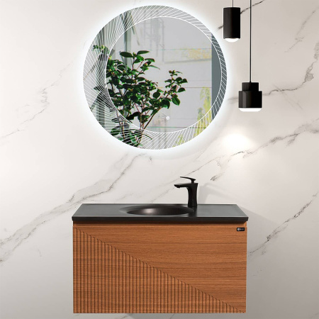 Комплект мебели для ванной Black&White Universe U918.900 подвесной Дуб