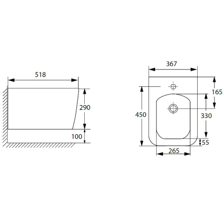 биде allen brau liberty 2 4.33010.21 подвесное белое матовое