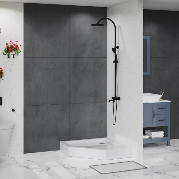 акриловый поддон для душа belbagno tray 90x90 tray-bb-p-90-15-w белый