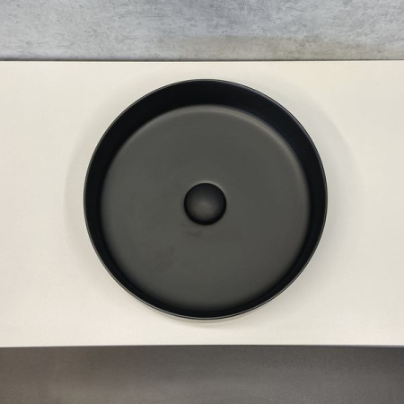 раковина-чаша comforty 9110mb 40 см, черный матовый, 00-00002766