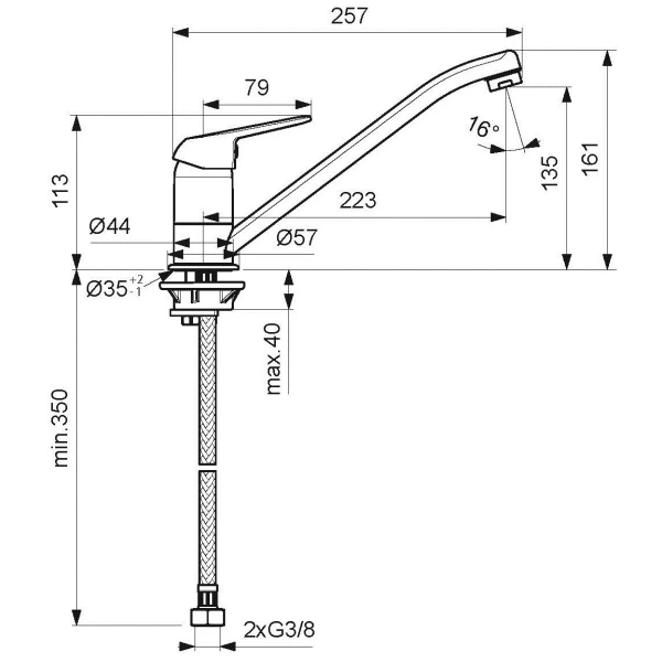 смеситель для кухни vidima fine ba389aa