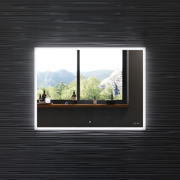 зеркало am.pm spirit 2.0 m71amox0801sa 80x60 см с подсветкой, ик-сенсором и системой антизапотевания