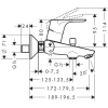 смеситель для ванны hansgrohe focus 31948000
